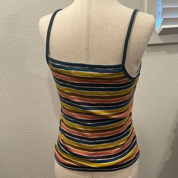 Madewell Wrap Cami Top in Stripe - Multi color - Size Medium - Picture 7 of 7